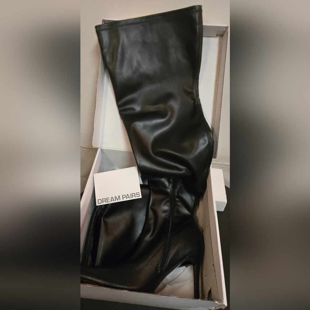Dream Pairs Black Stiletto Over The Knee Boots - Women - Picture 4 of 7